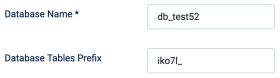 nome database e prefisso tabelle