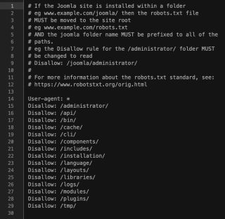 il robots.txt di Joomla!®